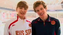 Photo of two ice hockey participants
