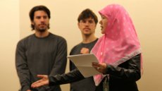 International Writing Program Fellows Perform “At Language’s Edge.” International Writing Program Fellows Perform “At Language’s Edge.”