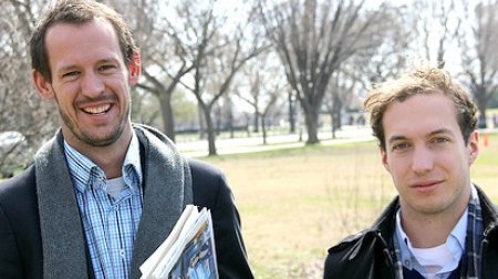 Gareth Parker and Will Emmett of Australia in Washington, DC during their IVLP.