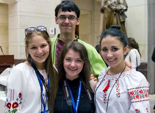 FLEX students on Capitol Hill for closing ceremony.