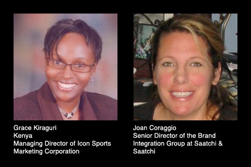 Grace Kiraguri and Joan Coraggio