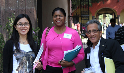 Ruth Browne (center)