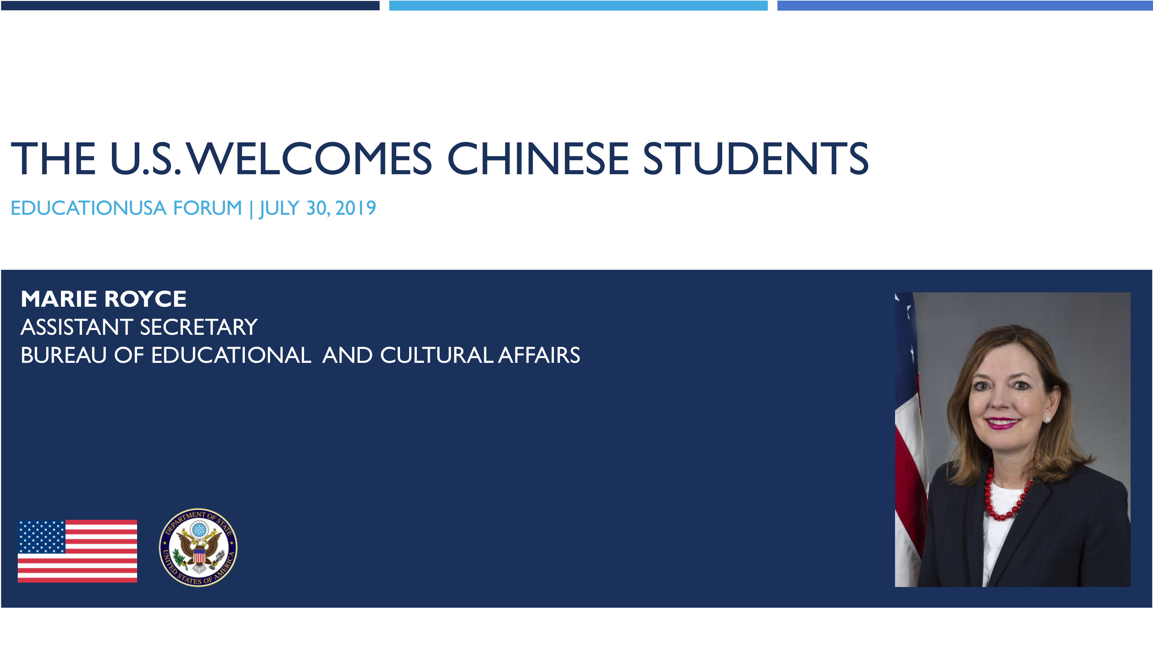 United States Welcomes Chinese Students