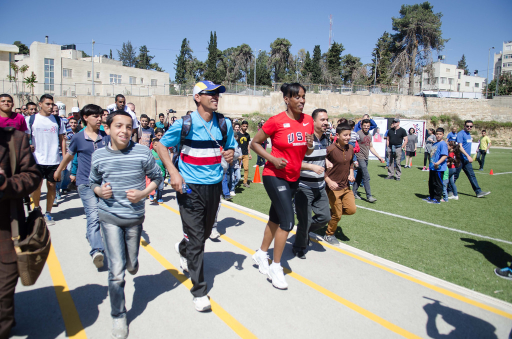 More than just the women and girls get in on the action—it was an inclusive program!