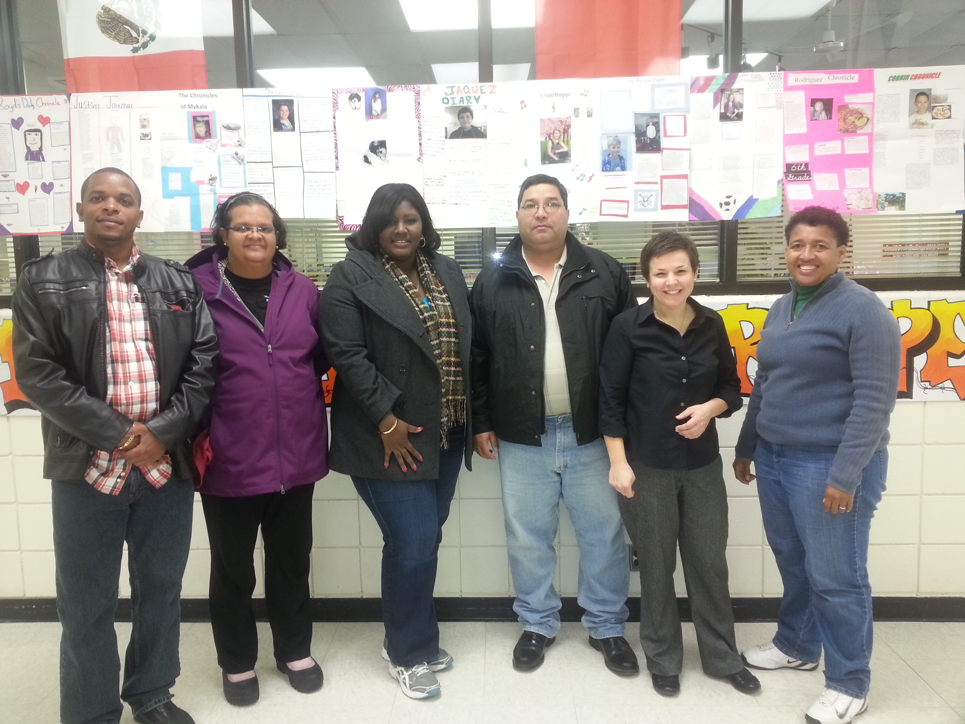 The delegation met with some of the school's administrators