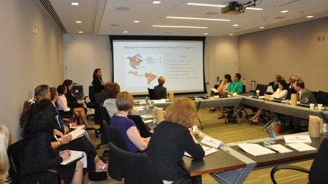 The Western Hemisphere Chief briefs the Board on Fulbright Programs in that region.