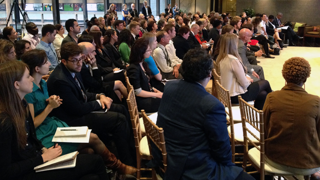 Over 120 guests attended the “Fulbright in a Connected World” panel, while over 1,000 more followed the discussion on Twitter and Facebook, or watched the livestream online.