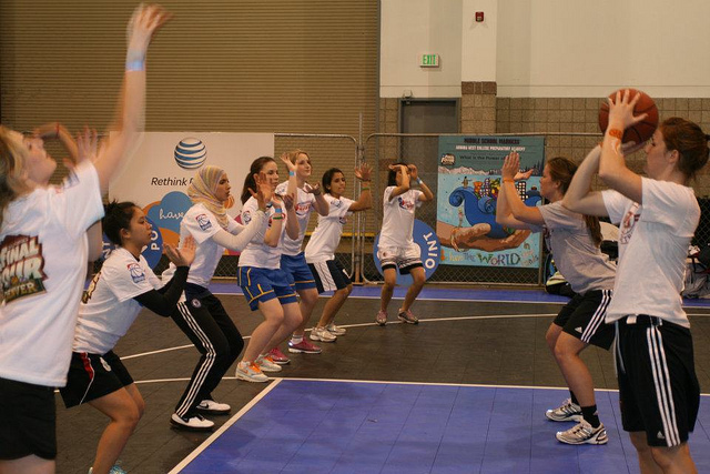 The participants practice their shooting skills during a session in Denver.