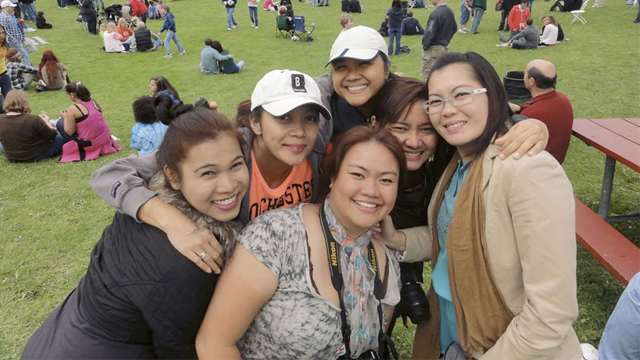 EMPOWER participants from the Philippines enjoy an afternoon at Rochester's Lilac Festival.