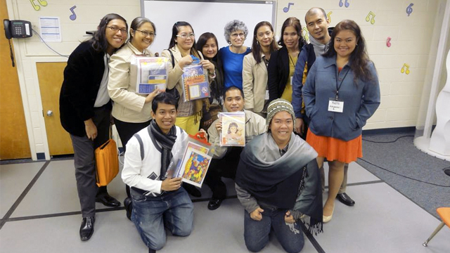 Discovering Deaf Worlds' EMPOWER fellows from the Philippines meet with Susan C. Searls, Director of the Early Childhood Programs at Rochester School for the Deaf.