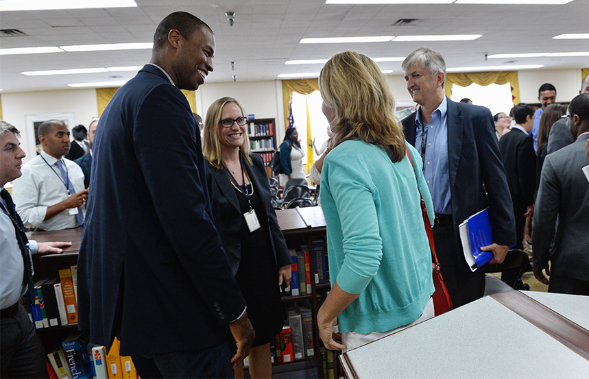 Fans at the State Department have an opportunity to chat with Mr. Collins.