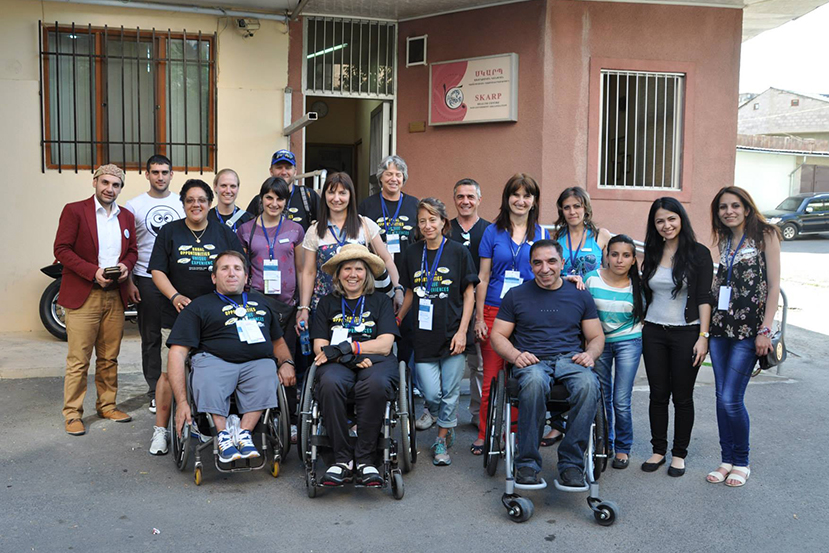 An Armenian participant hosted the American delegation at the SKARP office.