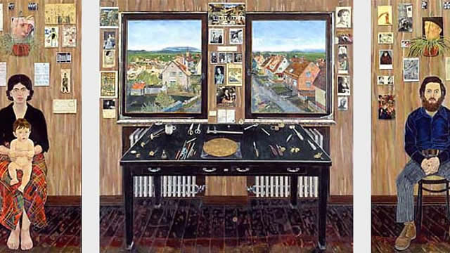 The Fulbright Triptych, which Simon Dinnerstein began painting while on a Fulbright grant to Germany in 1970, was another highlight as Mr. Dinnerstein joined the Board to reflect on his Fulbright experiences and their influence on his work.