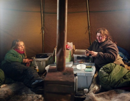 Two Women in a Tent
