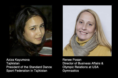 Aziza Kayumova and Renee Posan