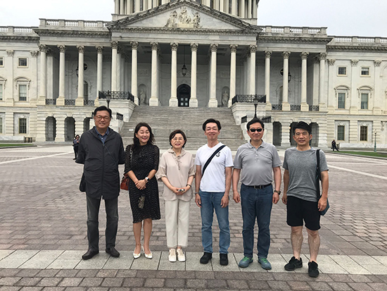 group photo in front of Supreme Court