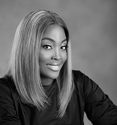 Nigerian designer and AWE alumna Bolupe Adebiyi founded an ethical fashion business - all based on black and white. [Photo: Eleanor Goodey] 