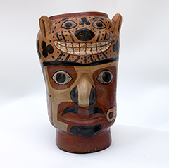 huari ceramic head