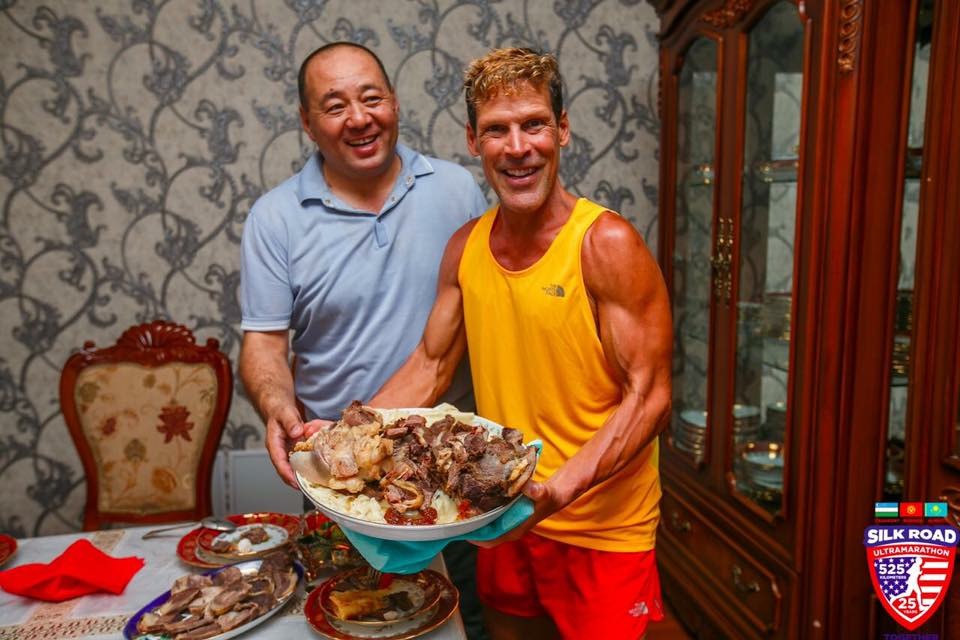 Dean is presented with a local dish