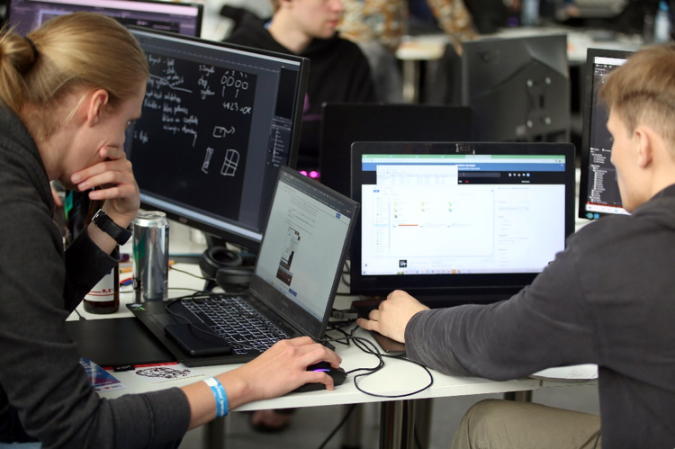 people working on their computers