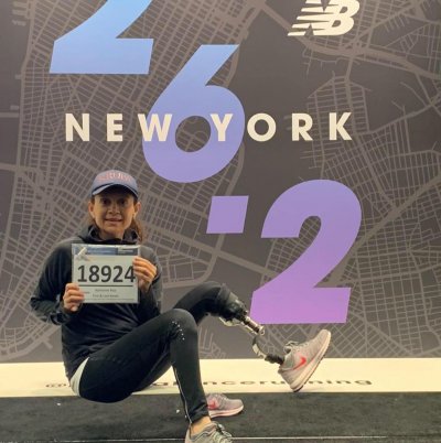 Kathy Pico at New York Marathon