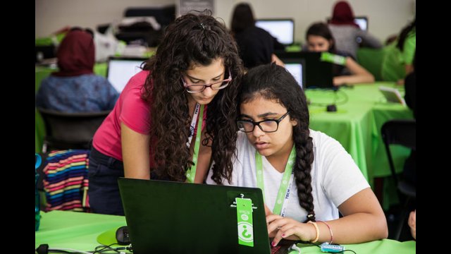 TechGirls Paricipants sitting together