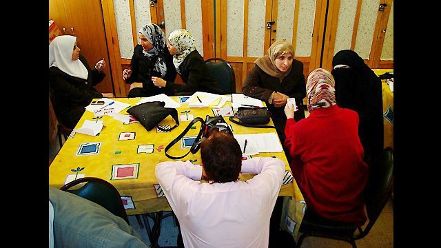 A Senior English Language Fellow works with English Access Microscholarship teachers in southern Jordan.
