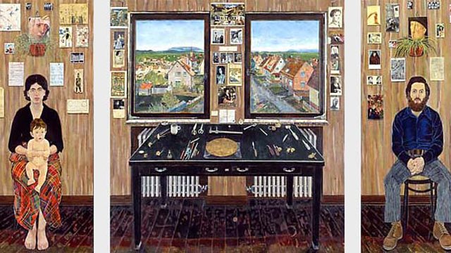 The Fulbright Triptych, which Simon Dinnerstein began painting while on a Fulbright grant to Germany in 1970, was another highlight as Mr. Dinnerstein joined the Board to reflect on his Fulbright experiences and their influence on his work.