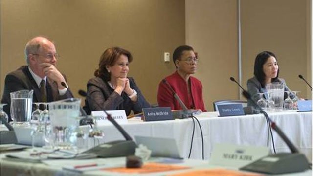 FSB listened to a panel on "Partnering for Success: A Case Study of American University."