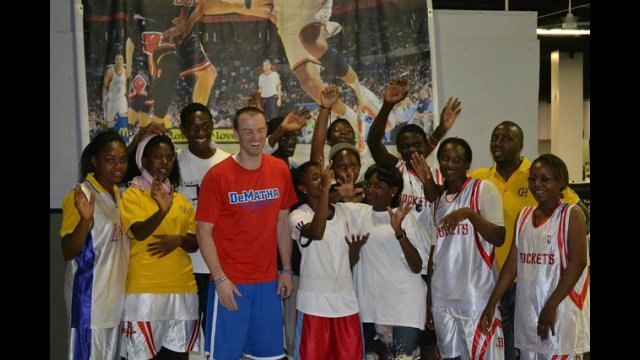 The DRC participants pose after a fitness and conditioning session.