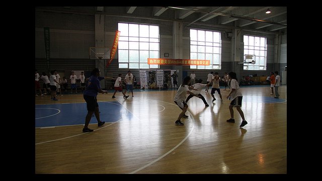 Tamika Raymond teaches girls at Shenyang Physical Education College in China. 