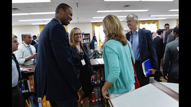 Fans at the State Department have an opportunity to chat with Mr. Collins.