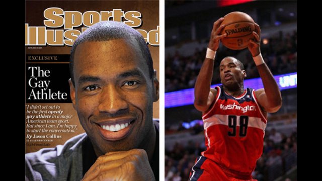 Jason Collins in Sports Illustrated and on the court-Photos compliments of NBC and Sports Illustrated.