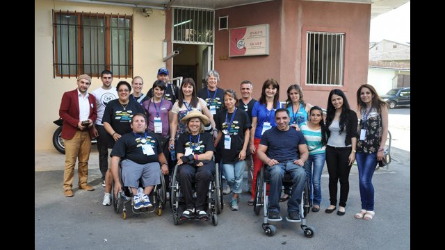 An Armenian participant hosted the American delegation at the SKARP office.