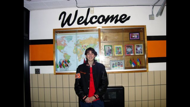 An A-SMYLE student in his high school in the United States.