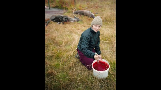 Woman Hunting Reindeer