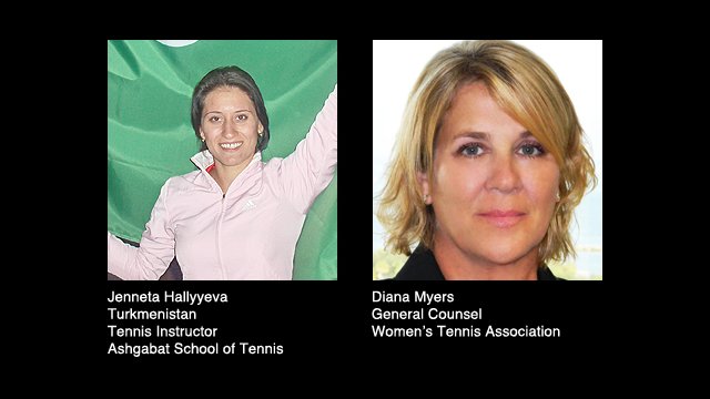 Mentor and mentee from Turkmenistan.