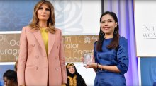 Melania Trump and awardee