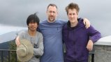 Youth exchange participant and host family. Youth exchange participant and host family.