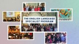 Collage of photos with the title "The English Language Specialist Program" on top