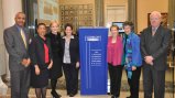 From left to right: FSB Member Mark Alexander, FSB Vice Chair Shelby Lewis, Assistant Secretary of State for Educational and Cultural Affairs Ann Stock, FSB Chair Anita McBride, FSB Members Betty Castor, Susan Ness and Ambassador Gabriel Guerra-Mondragón.