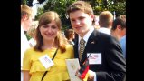 German CBYX participants at the June 7, 2011, White House Welcome Ceremony for Chancellor Merkel.