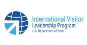 New IVLP logo looks like a globe with an arrow cut into the lower left corner