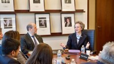 Ambassador Jennifer Zimdahl Galt, Acting Assistant Secretary of State for Educational and Cultural Affairs, welcomes the Board. Ambassador Jennifer Zimdahl Galt, Acting Assistant Secretary of State for Educational and Cultural Affairs, welcomes the Board.